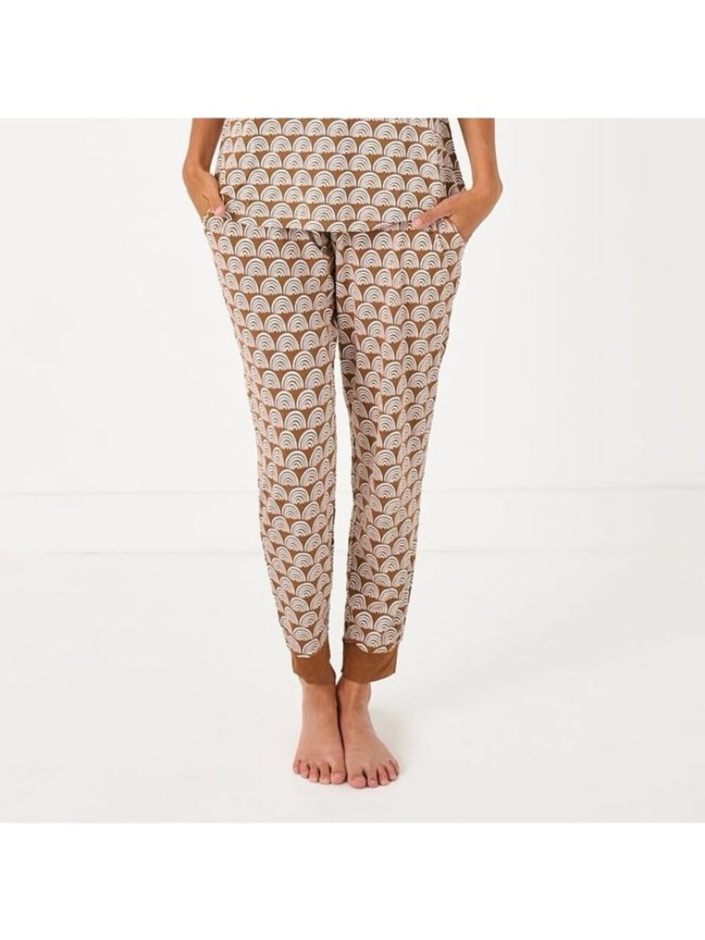 NWT Little Sleepies Rust Rainbows pajama pants